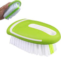Carpet Cleaning Brush & Upholstery Brush Set, Hard Bristle Carpet Scrub Brush, Rug Brush, Couch Cleaner Brush, Fabric/Leather Detail Brush for Car, Home & Outdoor Furniture (Green)