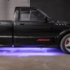 LEDGlow 6pc Purple LED Flexible Truck Slimline Underbody Underglow Accent Neon Lighting Kit - 4 Unique Patterns - Water Resistant, Low Profile Light Tubes - for Midsize & Full Size Trucks