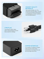 65W USB C AC Power Adapter Charger for NOCO Boost X Series GBX45 GBX55 GBX75 GBX155 Portable Jump Starter Power Supply Cord
