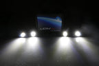 iJDMTOY 20pc Set Xenon White LED Front Bumper Valance Accent Running Light Kit/LED Air Dam Light Kit, Compatible with Dodge/Chevy/GMC HD, Ford Super Duty Trucks or Semi Trucks