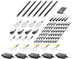 Heise by Metra 18 Piece Complete Ambient Lighting Kit, LED, Chasing Effect, Universal Fit, Interior
