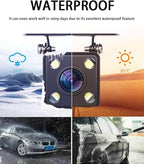 Kairiyard Backup Camera with 5Inch Monitor, 170 Degree Wide View Angel Night Vision Waterproof Vehicle Reverse Rear View Camera System for Car Truck