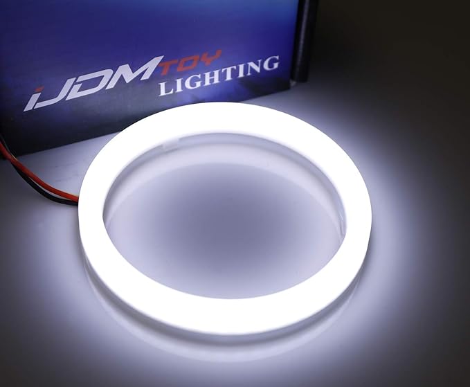 iJDMTOY 100mm White/Amber Switchback LED Halo Ring Retrofit Lighting Kit