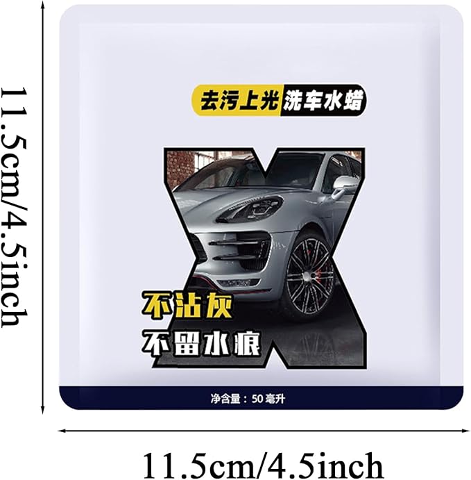 Foam Car Wash Soap, 50ml High Shine Detailing Supplies, Automotive Soap Paint Cleaner with Rich Lather and Quick Rinse Formula, Car Care Solution with Easy Application, for Automotive Truck RV SUV