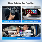 CarlinKit 8+128G - Wireless CarPlay&Android Auto Adapter,CarPlay Ai Box for car Wired CarPlay,8-Core,Bulit-in GPS,Ultra-Thin,Android 13.0 System,Dual Bluetooth,SIM&TF Card etc