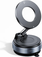 REOKILY 2026 Upgraded Vacuum Magnetic Car Phone Holder 360° Reinforced 96LBS Ultra Suction Cup Phone Mount for MagSafe Cell Phone Holders for Your Car/Gym/Mirror Mount for iPhone & Android