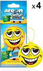 AREON Smile I Design Hanging Car Air Freshener I Assorted Scents (24 Pack)