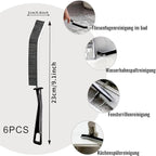 18Pcs Crevice Gap Cleaning Brush,Door Window Track Groove Corner Crevice Cleaning Brushes for Cleaning Window Grooves, Bathroom, Toilet Corner, Kitchen, Faucet, Sink (18Pieces)