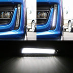 iJDMTOY JDM Style Exact Fit Xenon White LED Daytime Running Light Kit Compatible with 2017-2021 LCI Subaru BRZ, Clear Lens