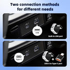 Wireless CarPlay Adapter for iPhone, Convert Wired to Wireless Apple CarPlay Adapter, Plug & Play, No Delay & Stable Control, Mini Size, USB & USB-C/Type-C for Cars 2016+ iOS10+, CarPlay Dongle Black