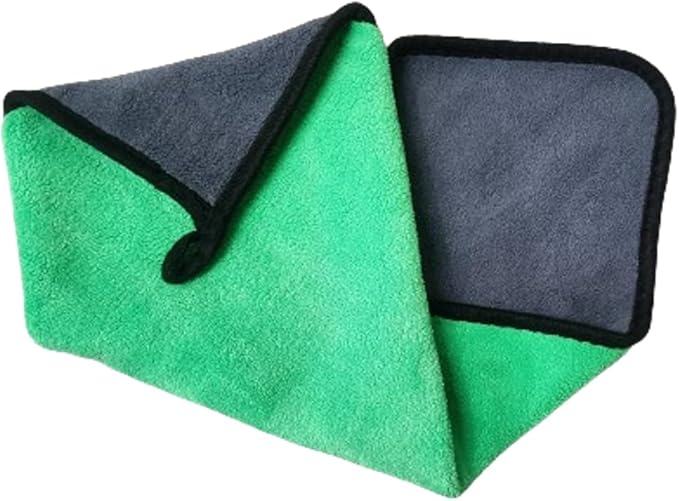 Microfiber Car Drying Towels, Auto Detailing Cleaning Cloths (Brown, Small)