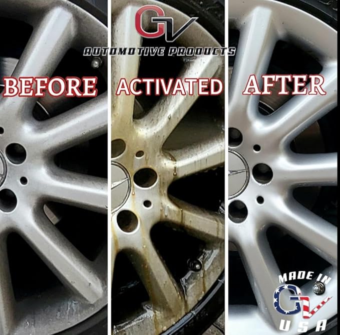 Ultimate Radiant Wheel Cleaner, Professional Grade Non-Acid Car Rim and Brake Dust Cleaner, Safe for Chrome, 3-Piece Wheels, High Shine Wheel & Rim Detail Spray, Made in USA, 1 Gallon