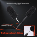 Drill Wheel Brush, Drill Microfiber Wheel Brush, SPTA 1 Pc Soft Microfiber Extended Reach Rim Drill Wheel Brush,with 1 adddtional Drill Adapter for Electric Drill -DF068