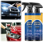 Car Quick-Acting Coating Agent Spray, 120ml Car Nano Hydrophobic Ceramic Coating Kit, Easy-To-Spray Auto Paint Protection For Vehicle Shine & Protection (2PCS)
