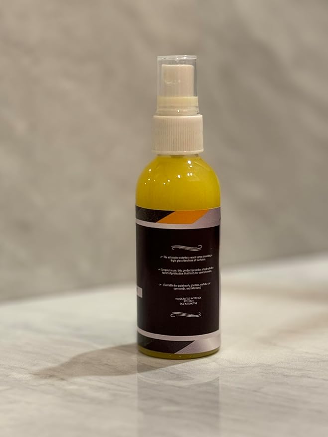 Ceramic Interior & Exterior Detail Spray | Safe For Vinyl Wrap, PPF, Powder Coat, & More (15% SiO2 concentrated formula) (Travel Size, 4, Fl Oz)