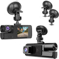 1080P Dual Dash Camera for Car Front and Inside Dashcam Car Security Video Recorder,170°Wide Angle Vehicle Cam,WDR,G-Sensor,2’’ IPS Screen,Loop Recording,Night Vision (Dual Dash Cam Without Card)