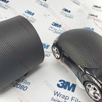3M Car Wrap Roll 2080 Matrix Black Textured | MX12 | (5ft x 25ft (125 Sq/ft)) | Automotive Vinyl Wrap for Cars - Car Interior Wrap & Exterior | w/Free Instawraps Pro Glove