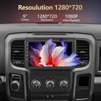 Android 13 Car Radio for Dodge RAM 1500 2500 3500 2013-2018 with Wireless CarPlay Android Auto, 9'' Touch Screen Radio Replacement 2G Ram 32G ROM(Only fit Manual AC)