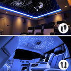 Firework 16W RGBW Fiber Optic Lights Star Ceiling Light Kit with Fiber Optical 460pcs 0.03in 9.8ft/3m - APP/Remote Control + Music Mode Sound Sensor Light Source for Bedroom, Home Theater & Car Decor