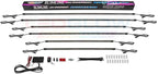 LEDGlow 6pc Multi-Color Truck Slimline LED Underbody Underglow Accent Neon Lighting Kit - 10 Solid Colors - 13 Unique Patterns - Music Mode - Water Resistant Tubes - Includes Control Box & Remote