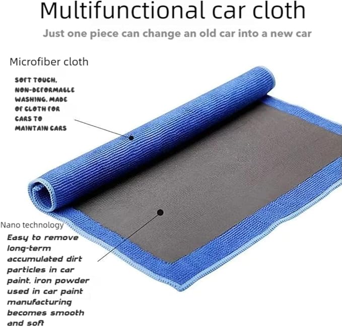 4 Pcs Clay Towel Strong Adsorption Force and Large Size for Microfiber Towels for Cars Detailing DIY Detail Clay Bars Auto Detailing
