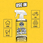 Chemical Guys Furbidden Pet Stain Remover for Car & Home, Carpet & Upholstery Cleaner, Eliminates Pet Odors & Stains from Urine & Vomit, Multi-Surface Pet Odor Neutralizer - from (32 Fl Oz)