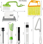 8 Pcs Hand-held Groove Gap Cleaning Tools - Door Window Track Crevice Cleaning Brushes Blind Cleaner Duster, Window Magic Cleaning Brush for Shower Door, Car Vents, Air Conditioner, Keyboard
