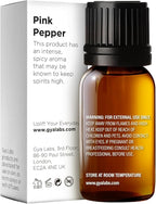 100% Pure Pink Pepper Essential Oil - 0.34 Fl Oz - Pink Pepper Oil for Hair, Skin, Diffuser, Aromatherapy & DIY Candle Making Scent