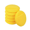 FONAROLL Microfiber Wax Applicator Pads, Car Wax Applicator with Finger Pocket, Buffing & Detail Polishing Foam Pads for Car Cleaning and Fine Polishing (5 inch, 6 Pack) (Yellow)