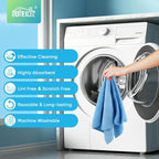 HOMEXCEL Blue Microfiber Cleaning Cloth, 12 Pack Premium Microfiber Towels for Cars, Lint Free, Scratch-Free, Highly Absorbent, Reusable Cleaning Rags for Car, Household, Kitchen, Window,11.5"X11.5"