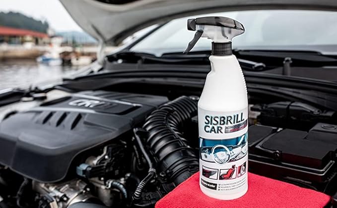 Sisbrill Car Leather Cleaner & Conditioner Spray – Auto Interior Cleaner for Leather, Plastic, Vinyl, Dashboards – Satin Finish – 25 fl oz
