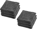 600GSM Microfiber Car Cleaning Towels - Thickened Detailing Drying Cloths (1/3/6/9pcs, 40x40cm) for Ultimate Car Care(Gray 6pcs)