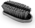 Car Carpet and Upholstery Cleaning Brush, Stiff Bristle Car Detailing Carpet Scrub Brush with Hanging Hole, Vehicle Interior Detailing Brushes for Floor Mats, Couch, Leather Seat (Gray)