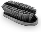 Car Carpet and Upholstery Cleaning Brush, Stiff Bristle Car Detailing Carpet Scrub Brush with Hanging Hole, Vehicle Interior Detailing Brushes for Floor Mats, Couch, Leather Seat (Gray)