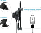 Wireless car Charger Mount-Adjustable Bracket-Gravity System-Fast Charging