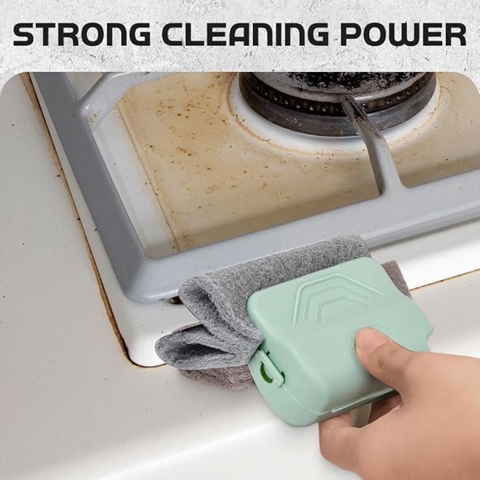 2026 New Magic Window Track Cleaner, 3Pcs Multipurpose Cleaning Brush for Window Grooves, Sliding Door Tracks, Tile Grout Lines, Shutter Slats, Car AC Vents, and Narrow Gaps (Grey)