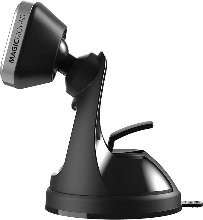 Scosche MM2WDSR-SP MagicMount Pro Magnetic Car Phone Holder - Strong Magnet Mount for iPhone and Android - Secure Magnetic Cell Phone Mount for Car Window or Dash - Universal 360° Adjustable Head