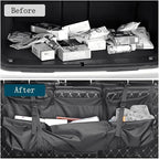 Car Trunk Organizer, Backseat Hanging Trunk Organizer, Portable Car Interior Accessories, Wear-Resistant Oxford Fabric Car Organizers and Storage for SUV, Van, Jeep
