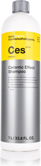 KOCHCHEMIE - Ceramic Effect Shampoo (Ces) - High-Gloss Car Wash & Sealant – Hydrophobic Protection for Coated Surfaces – Berry Almond Scent - 1 Liter