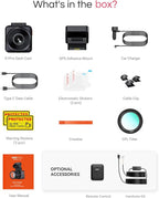Vantrue E1 Pro 4K Mini Dash Cam Front, STARVIS 2 PlatePix HDR Night Vision Car Camera, Built-in 5G WiFi GPS, 1.54'' IPS Screen, Voice Control, 24/7 Buffered Parking Mode, Support 1TB Max