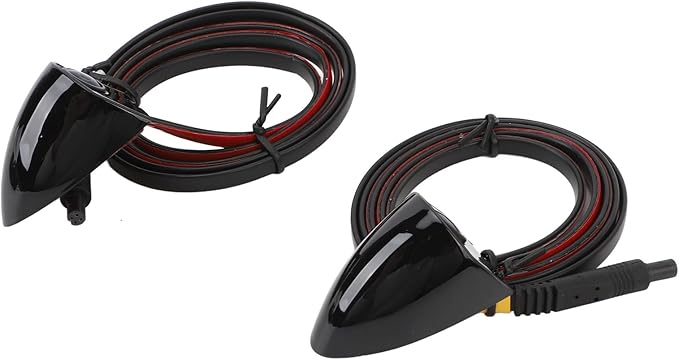 Car Blind Spot Camera Side View Backup Camera Kit Universal 12V NTSC IP67 80° Wide Angle Left Right Pair Output