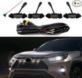 LED Grille Lights Compatible with Toyota RAV4 2019 2020 2021 2022 2023 2024 Front Grille Lights for Rav4 Accessories Hybird LE XLE SE XSE Limited (White)