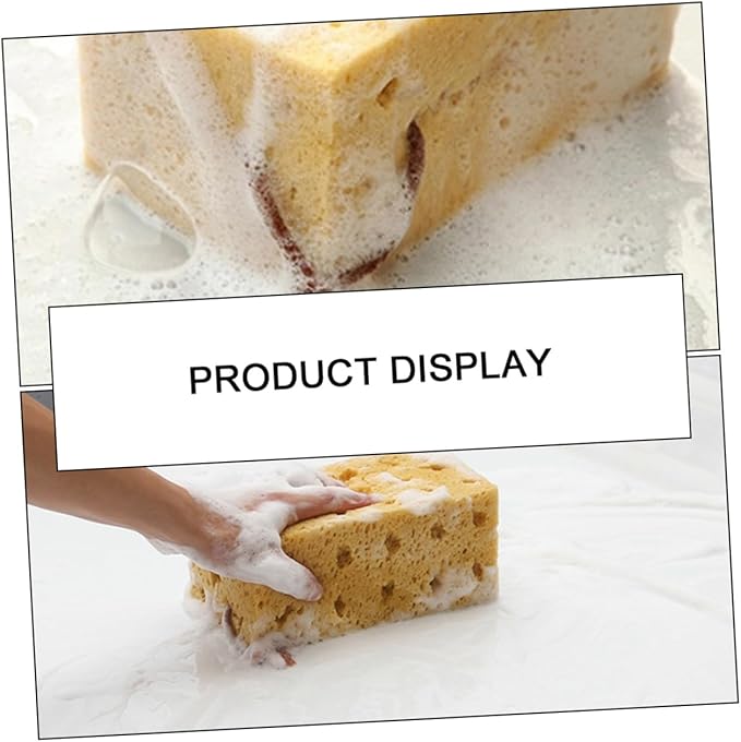 Cabilock 4pcs Auto Car Cleaning Beauty Waxing Sponge Car Wash Sponges Absorbent Cleaning Tools