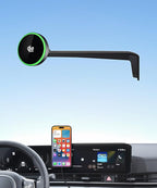 Qi2.2 Max 25W Fast Wireless Car Charger Phone Holder for 2025 2026 Kia Carnival 12.3-Inch Screen, Magnetic Phone Mount Compatible with MagSafe