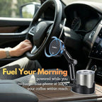 Esoulk [2026 Upgraded] Qi2 25W Fast Wireless Car Charger with Cooling Fan, Cup Holder Phone Mount with Adjustable Long Arm, Magnetic Fast Charging Holder for iPhone & Android