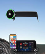 Qi2.2 Max 25W Fast Wireless Car Charger Phone Holder for 2021-2026 Nissan Rogue/2020-2025 Sentra/2019-2025 Altima 8-Inch Screen, Magnetic Phone Mount Compatible with MagSafe