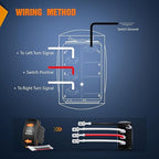 Nilight Turn Signal Switch Amber 4Pin ON Off ON Rocker Switch Laser Etched SPDT Toggle Switches 12V 20A 24V 10A Jumper Wires for Cars RVs Boats Campers Trailers