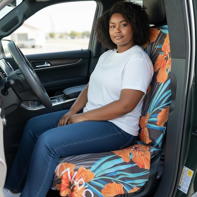 Malo’o SeatGuard Car Seat Cover Towel, Universal Seat Protector Towel for Trucks and Cars, Heavy Duty Seat Cover for Sports Gear, Dogs and Wet Clothing, Hawaiian