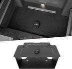 Center Console Vault for 2023 2024 2025 Chevy Silverado 1500/ GMC Sierra 1500 2500 3500 HD, Hidden Console Safe with Digital Lock, Durable Carbon Steel Console Safe Organizer Lock Box