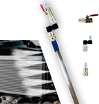 16" Radiator Cleaning Wand,Water and Air Dual-Use Cleaner Wand 4500 PSI Pressure Washer Tool for Car Radiator Flush and Washable Air Filter with 360° Swivel Quick Coupler,Switch and Fitting